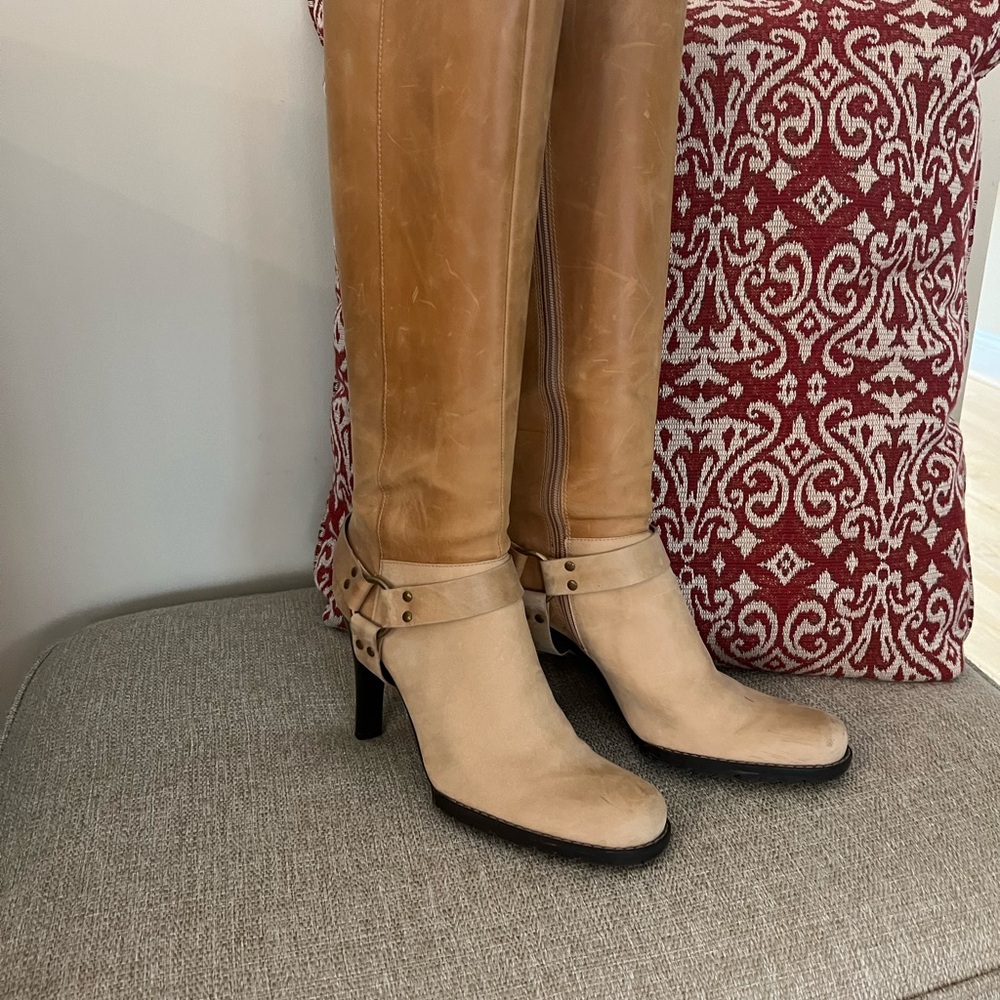 Leather Knee High Boots